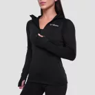 Pulse 1/2 Zip női futófelső Black - XS - fekete - GymBeam