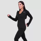 Pulse 1/2 Zip női futófelső Black - XS - fekete - GymBeam