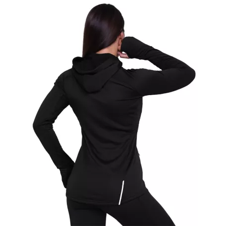 Pulse 1/2 Zip női futófelső Black - XS - fekete - GymBeam