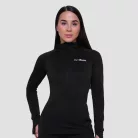 Pulse 1/2 Zip női futófelső Black - M - fekete - GymBeam