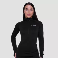 Pulse 1/2 Zip női futófelső Black - M - fekete - GymBeam