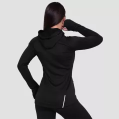 Pulse 1/2 Zip női futófelső Black - M - fekete - GymBeam