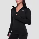 Pulse 1/2 Zip női futófelső Black - M - fekete - GymBeam