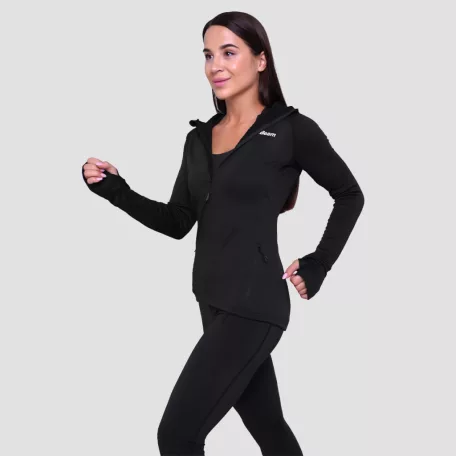 Pulse 1/2 Zip női futófelső Black - M - fekete - GymBeam