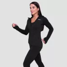 Pulse 1/2 Zip női futófelső Black - XL - fekete - GymBeam