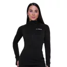 Pulse 1/2 Zip női futófelső Black - XL - fekete - GymBeam