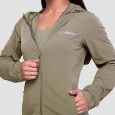 Pulse női futódzseki Vetiver - XS - zöld - GymBeam