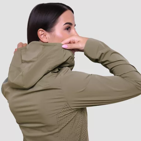 Pulse női futódzseki Vetiver - M - zöld - GymBeam