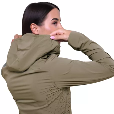 Pulse női futódzseki Vetiver - XL - zöld - GymBeam