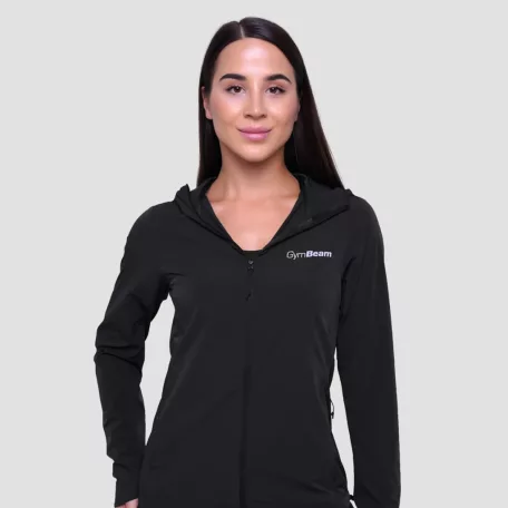 Pulse női futódzseki Black - XS - fekete - GymBeam
