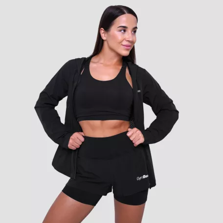 Pulse női futódzseki Black - XS - fekete - GymBeam