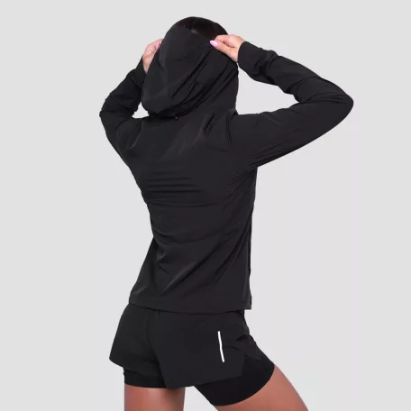 Pulse női futódzseki Black - L - fekete - GymBeam