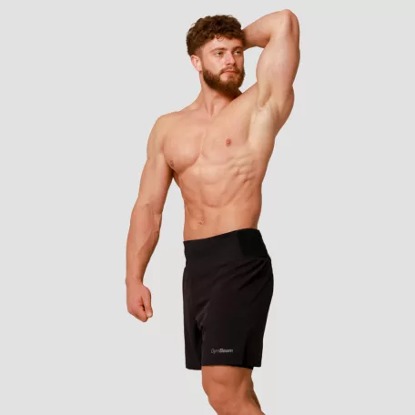 Pulse 2in1 futó rövidnadrág Black - S - fekete - GymBeam