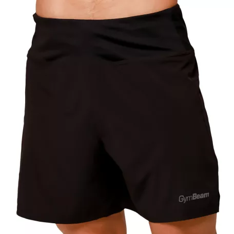 Pulse 2in1 futó rövidnadrág Black - S - fekete - GymBeam