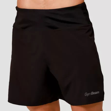Pulse 2in1 futó rövidnadrág Black - M - fekete - GymBeam