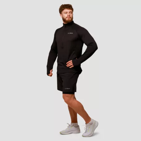 Pulse 2in1 futó rövidnadrág Black - M - fekete - GymBeam