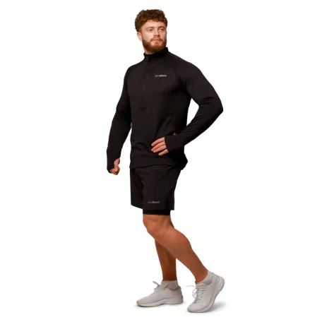 Pulse 2in1 futó rövidnadrág Black - M - fekete - GymBeam