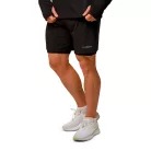 Pulse 2in1 futó rövidnadrág Black - L - fekete - GymBeam