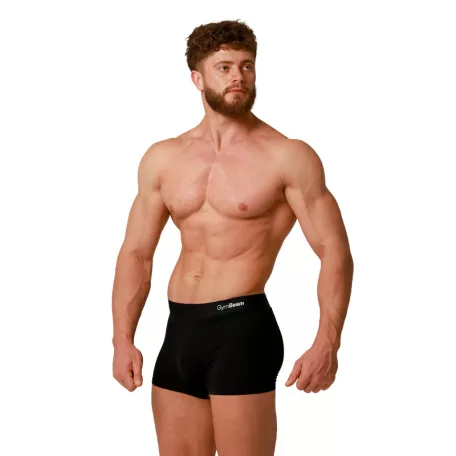 Soft férfi boxeralsó 2Pack Black - XXL - fekete - GymBeam