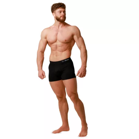 Varrásmentes férfi boxeralsó 2 Pack Black - S - fekete - GymBeam