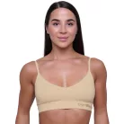Triangle melltartó Nude - S - krém - GymBeam
