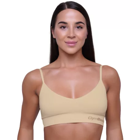 Triangle melltartó Nude - S - krém - GymBeam
