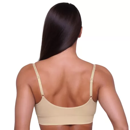 Triangle melltartó Nude - M - krém - GymBeam