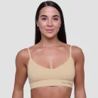 Triangle melltartó Nude - L - krém - GymBeam