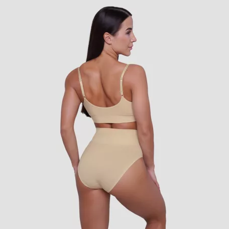 Triangle melltartó Nude - L - krém - GymBeam