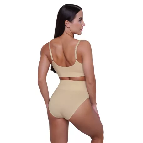 Triangle melltartó Nude - L - krém - GymBeam