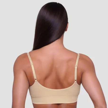 Triangle melltartó Nude - XXL - krém - GymBeam