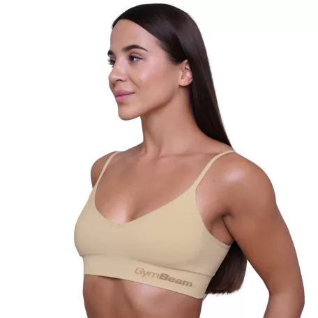 Triangle melltartó Nude - XXL - krém - GymBeam