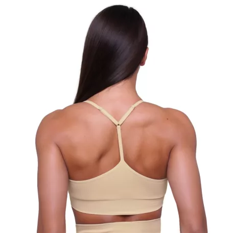 String melltartó Nude - L - krém - GymBeam