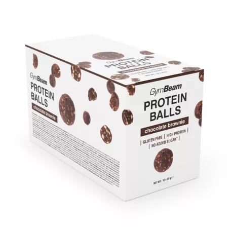 Protein Balls - 10 x 45 g - csokoládé brownie - GymBeam