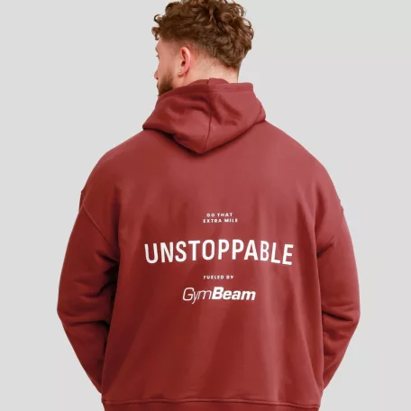 Unstoppable kapucnis pulóver Red - L - piros - GymBeam