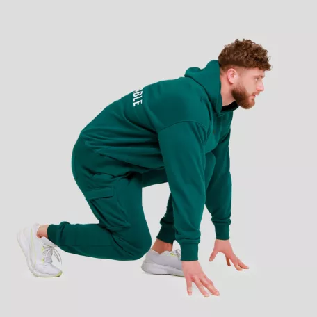 Unstoppable kapucnis pulóver Green - XXL - zöld - GymBeam
