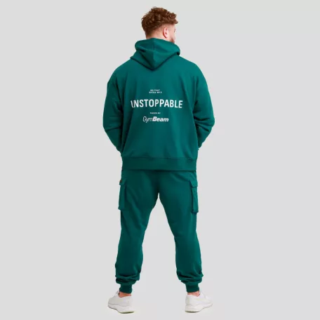 Unstoppable kapucnis pulóver Green - XXXL - zöld - GymBeam