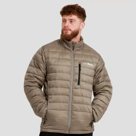 Puffer férfi kabát Vetiver/Black - M - zöld - GymBeam