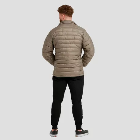 Puffer férfi kabát Vetiver/Black - L - zöld - GymBeam