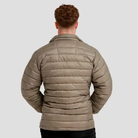 Puffer férfi kabát Vetiver/Black - XL - zöld - GymBeam