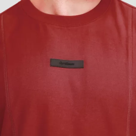 Unstoppable oversized póló Red - S - piros - GymBeam