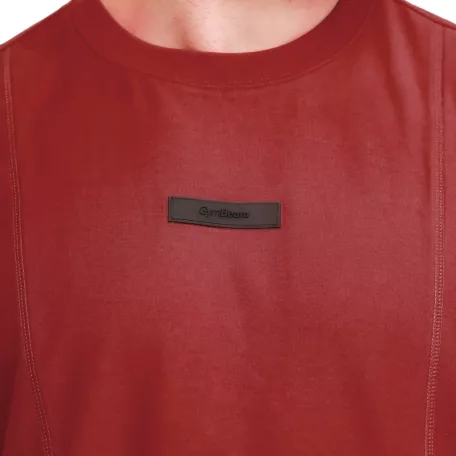 Unstoppable oversized póló Red - M - piros - GymBeam