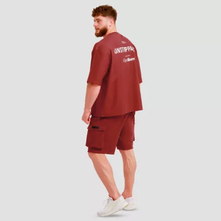 Unstoppable oversized póló Red - XL - piros - GymBeam
