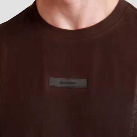 Unstoppable oversized póló Brown - S - barna - GymBeam