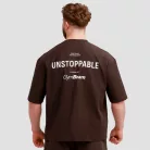 Unstoppable oversized póló Brown - S - barna - GymBeam