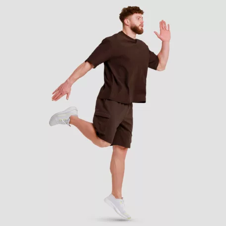 Unstoppable oversized póló Brown - S - barna - GymBeam