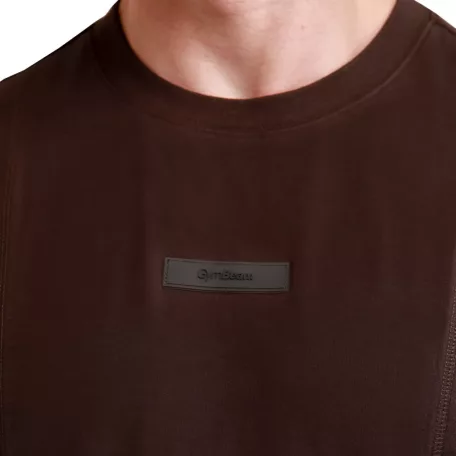 Unstoppable oversized póló Brown - S - barna - GymBeam