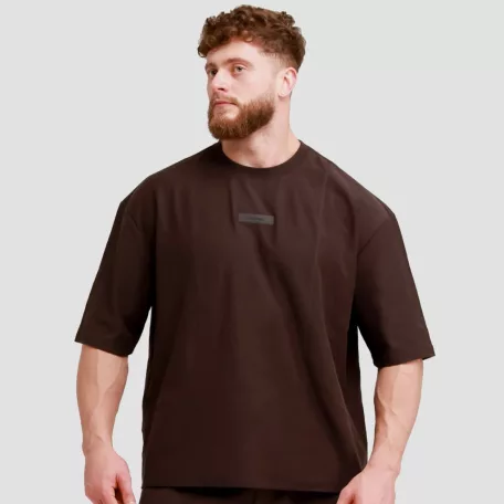 Unstoppable oversized póló Brown - M - barna - GymBeam