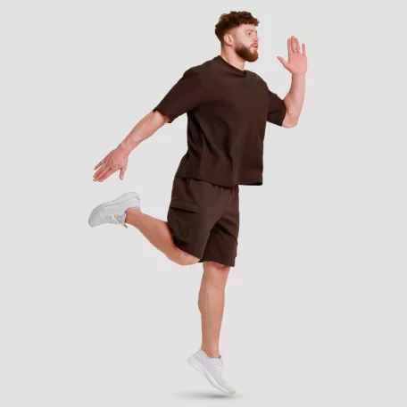 Unstoppable oversized póló Brown - M - barna - GymBeam