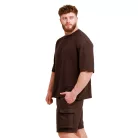 Unstoppable oversized póló Brown - M - barna - GymBeam